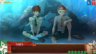 Game: Friends Camp path 2, fastening 23 - A frank conversation with Taiga (russian voiceover)